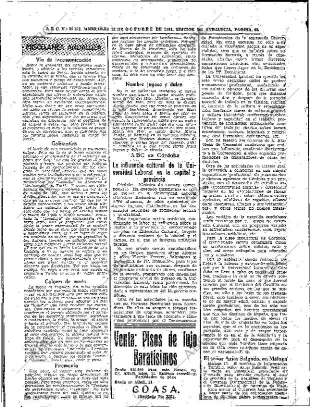 ABC SEVILLA 18-10-1961 página 40