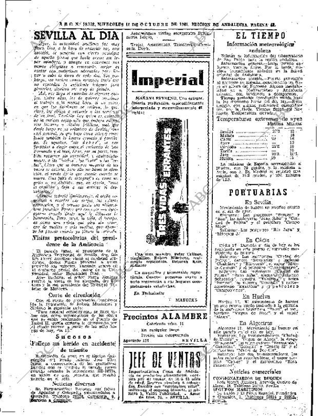 ABC SEVILLA 18-10-1961 página 45