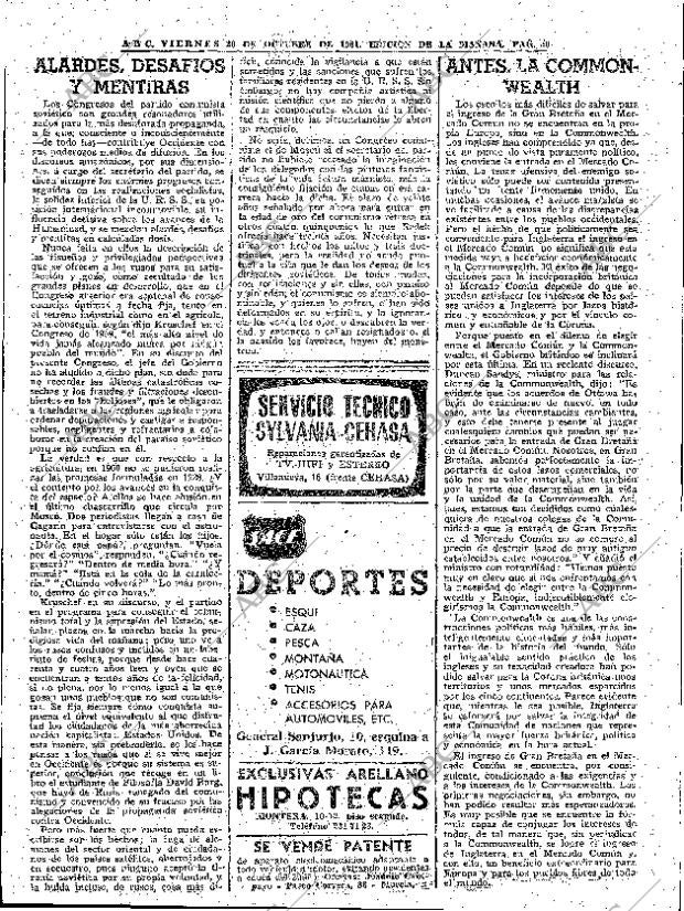 ABC MADRID 20-10-1961 página 50