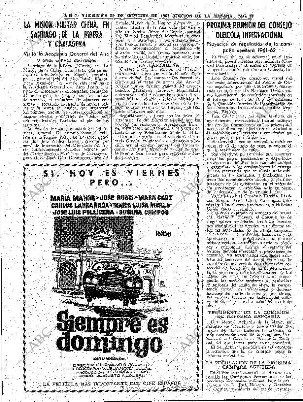 ABC MADRID 20-10-1961 página 57