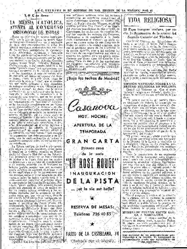 ABC MADRID 20-10-1961 página 61
