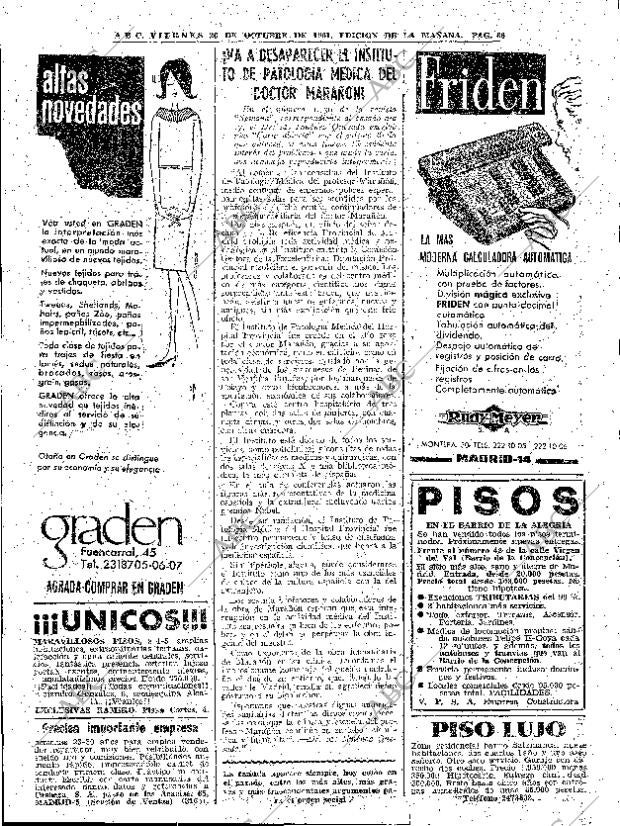 ABC MADRID 20-10-1961 página 66
