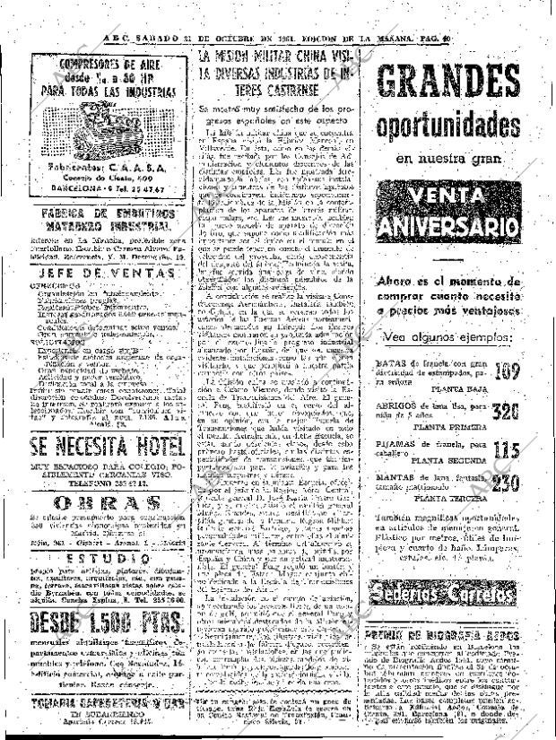 ABC MADRID 21-10-1961 página 40