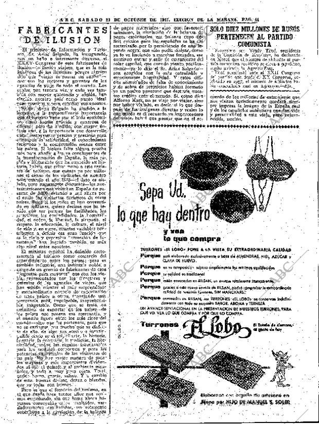 ABC MADRID 21-10-1961 página 41