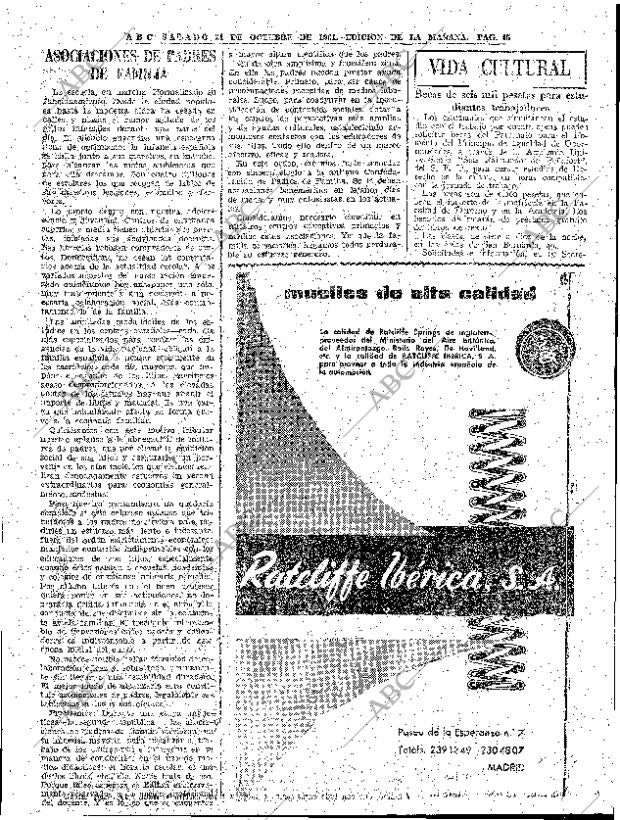 ABC MADRID 21-10-1961 página 45