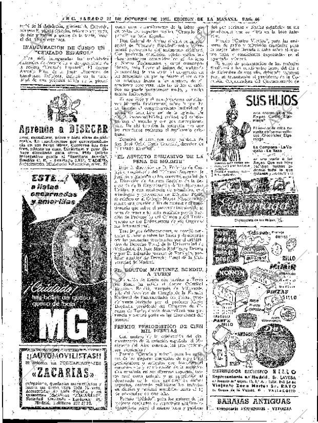 ABC MADRID 21-10-1961 página 46