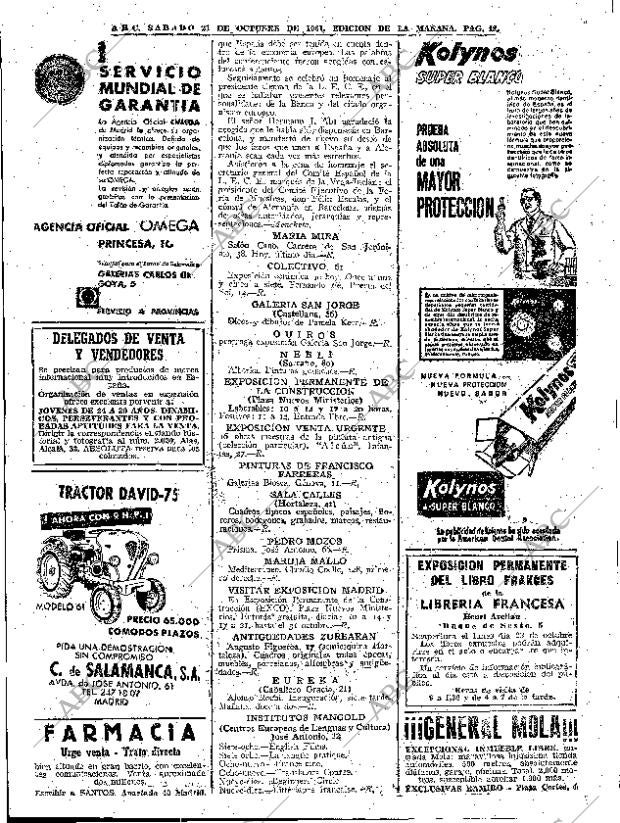 ABC MADRID 21-10-1961 página 48