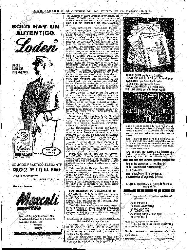 ABC MADRID 21-10-1961 página 58