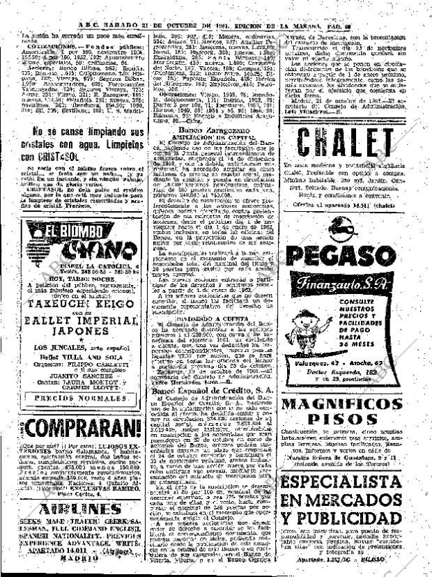 ABC MADRID 21-10-1961 página 60