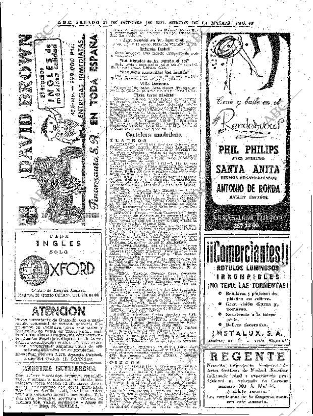 ABC MADRID 21-10-1961 página 66