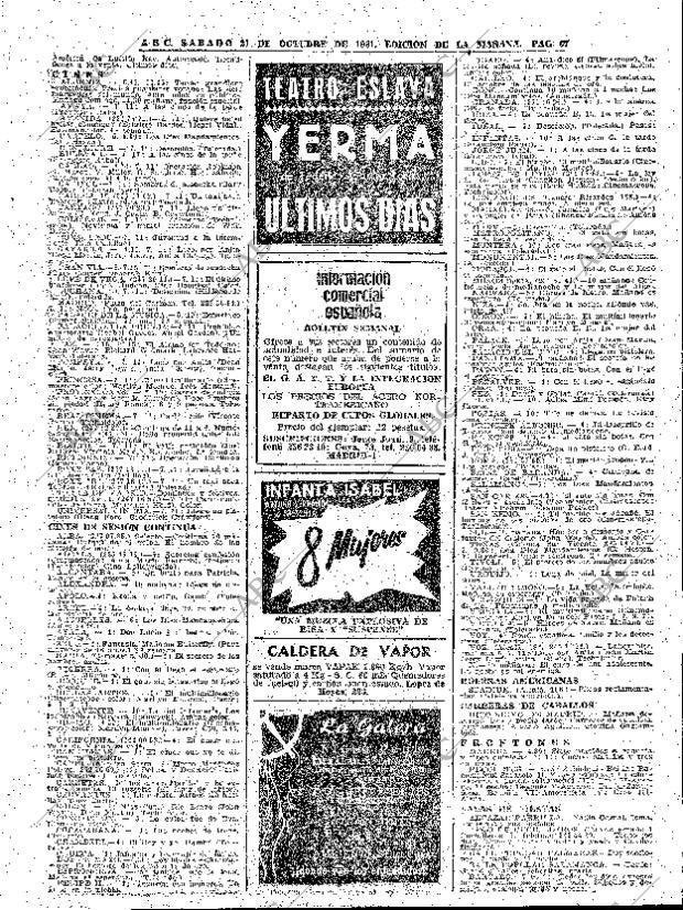 ABC MADRID 21-10-1961 página 67