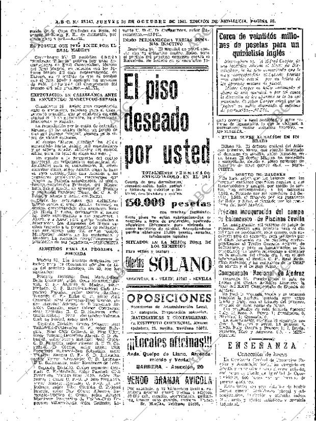 ABC SEVILLA 26-10-1961 página 33