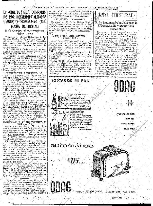 ABC MADRID 03-11-1961 página 47