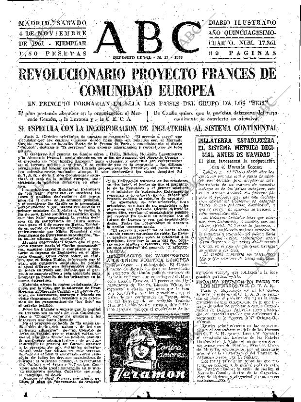 ABC MADRID 04-11-1961 página 31