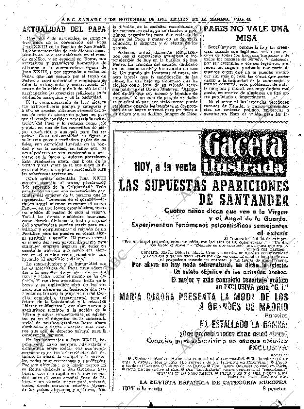 ABC MADRID 04-11-1961 página 41