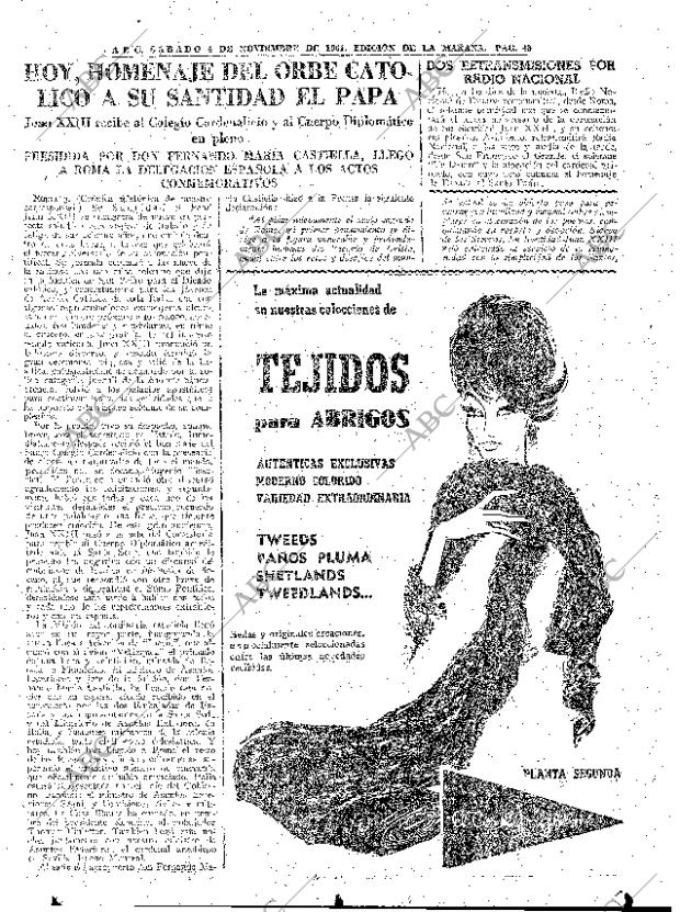 ABC MADRID 04-11-1961 página 43