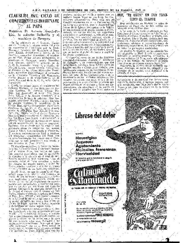 ABC MADRID 04-11-1961 página 45