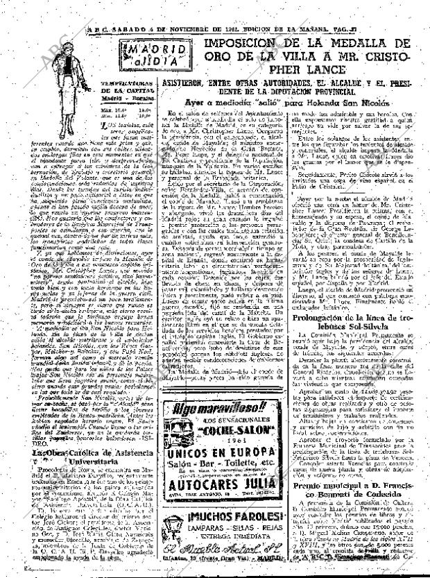 ABC MADRID 04-11-1961 página 57