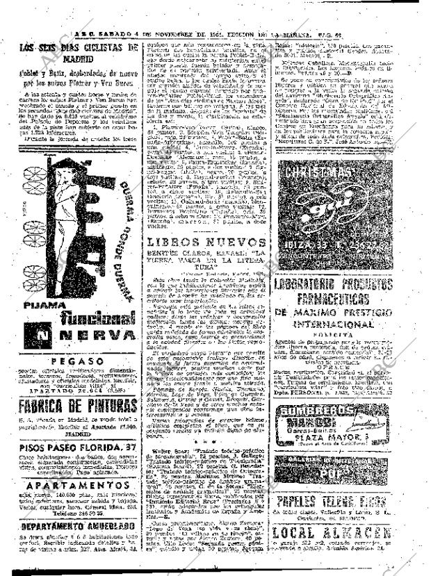 ABC MADRID 04-11-1961 página 66
