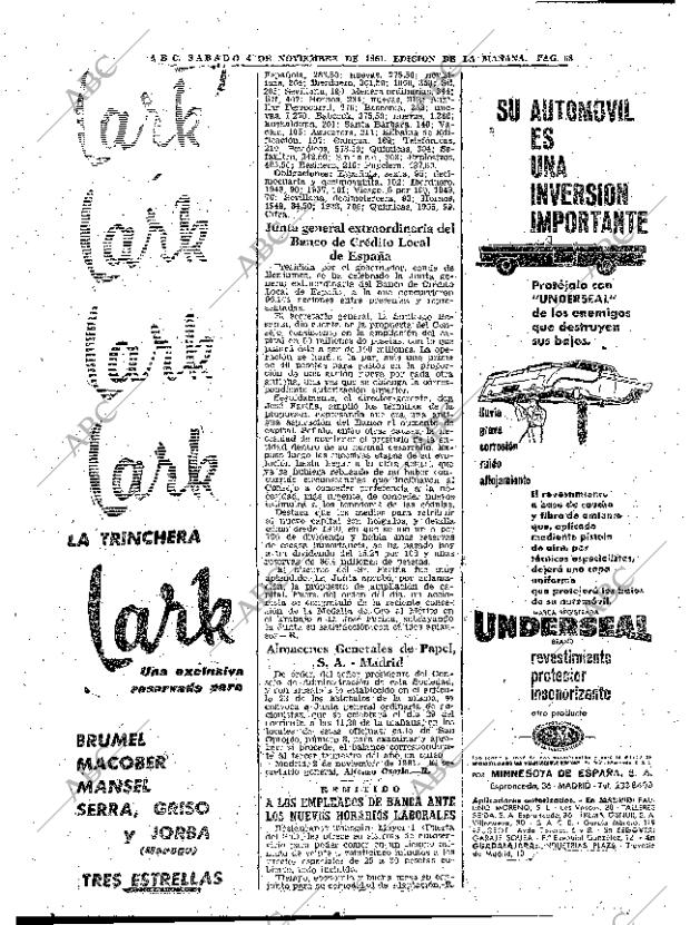 ABC MADRID 04-11-1961 página 68