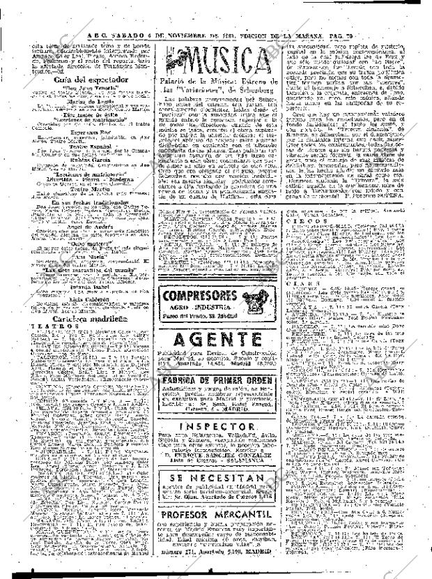 ABC MADRID 04-11-1961 página 70