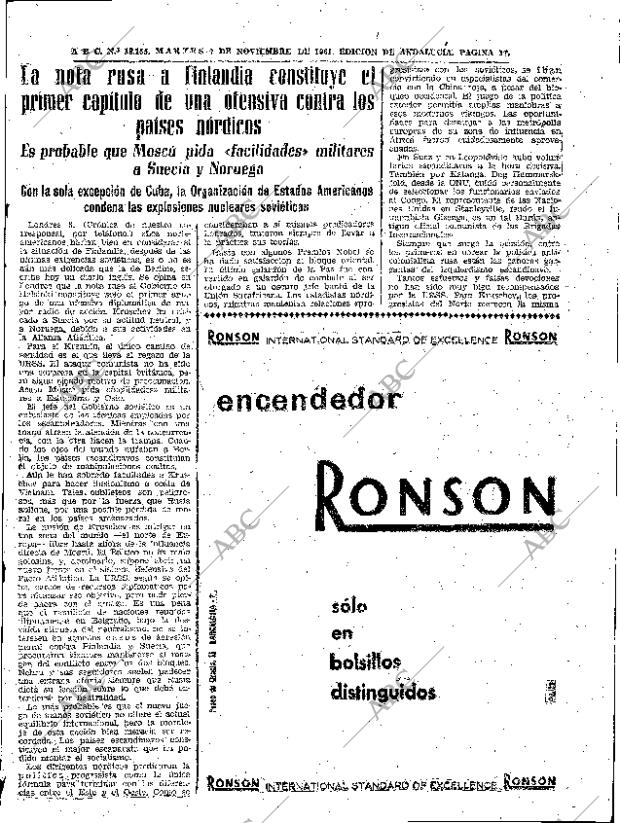 ABC SEVILLA 07-11-1961 página 17