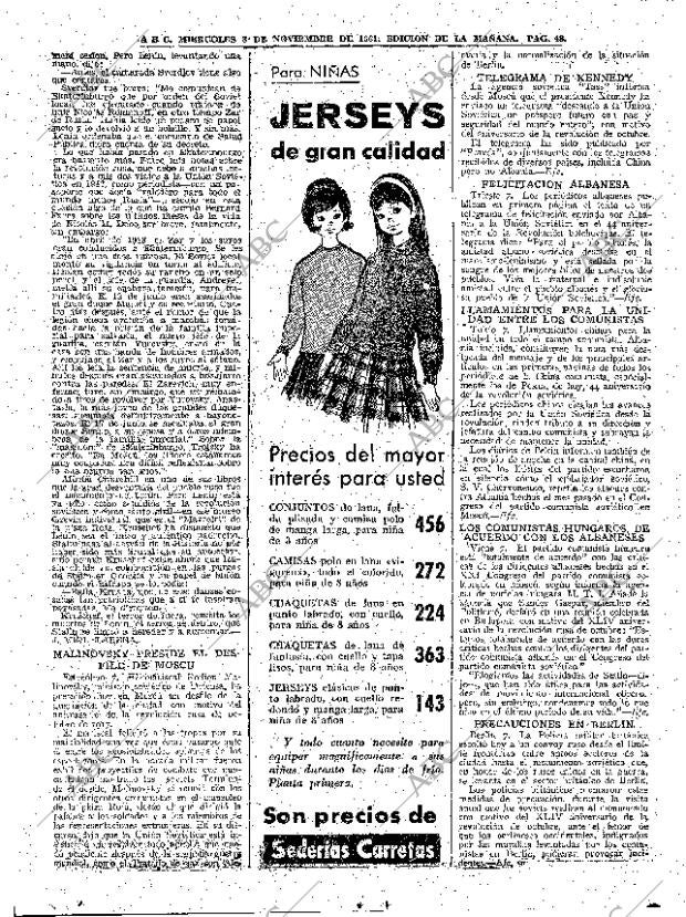 ABC MADRID 08-11-1961 página 48