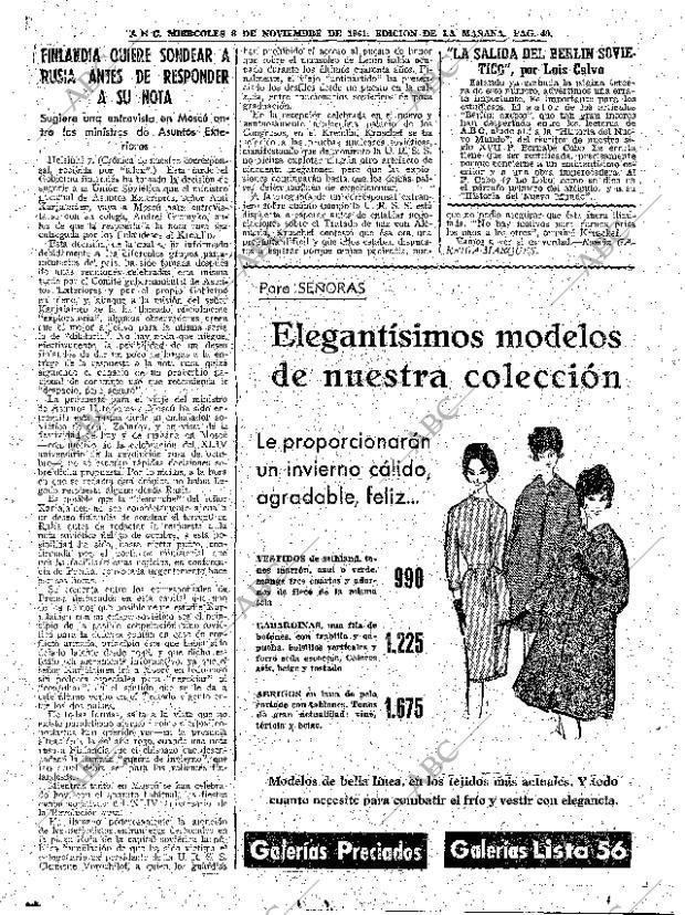 ABC MADRID 08-11-1961 página 49