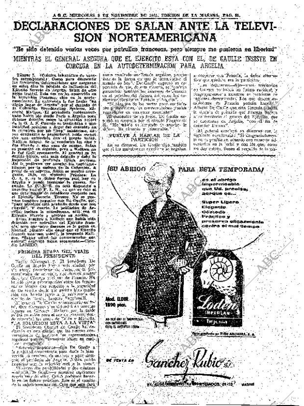 ABC MADRID 08-11-1961 página 51