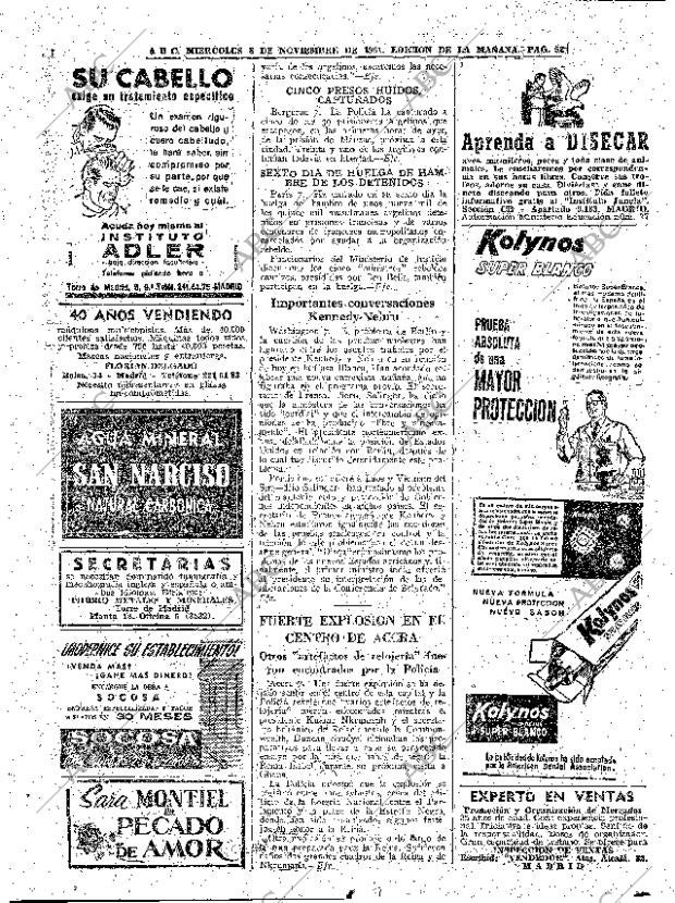 ABC MADRID 08-11-1961 página 52