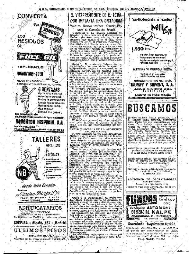 ABC MADRID 08-11-1961 página 54