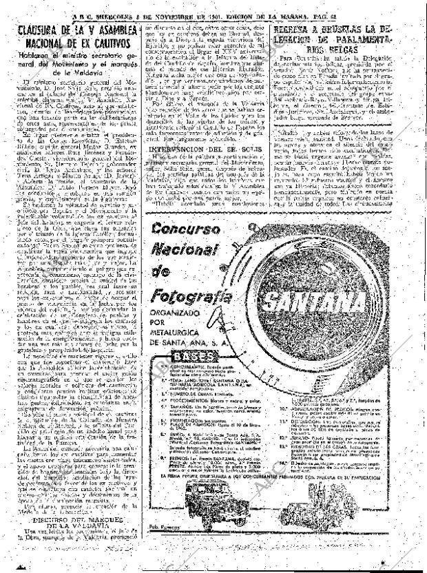 ABC MADRID 08-11-1961 página 61