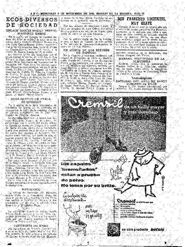 ABC MADRID 08-11-1961 página 67