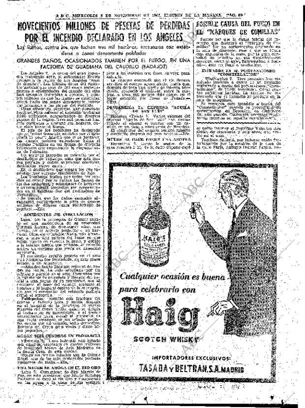 ABC MADRID 08-11-1961 página 69