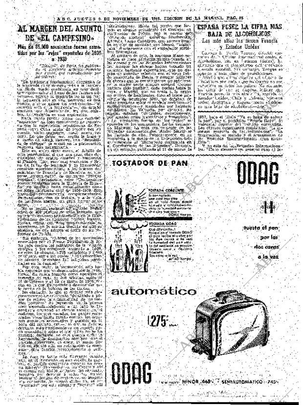 ABC MADRID 09-11-1961 página 55