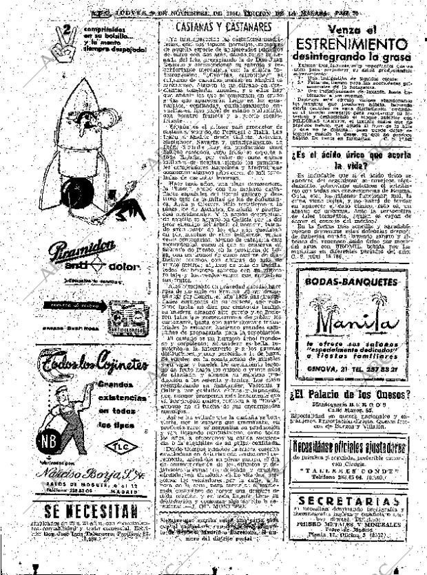 ABC MADRID 09-11-1961 página 70