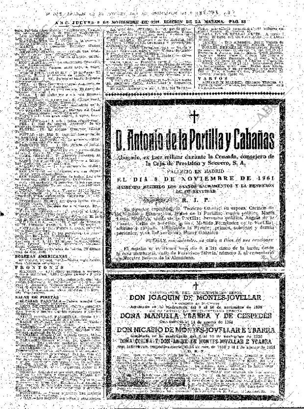 ABC MADRID 09-11-1961 página 85