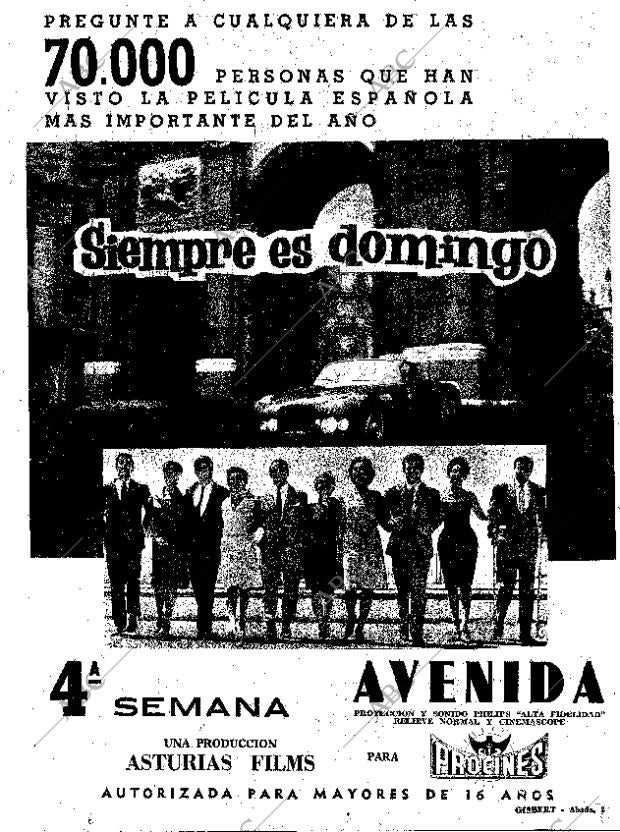 ABC MADRID 14-11-1961 página 11