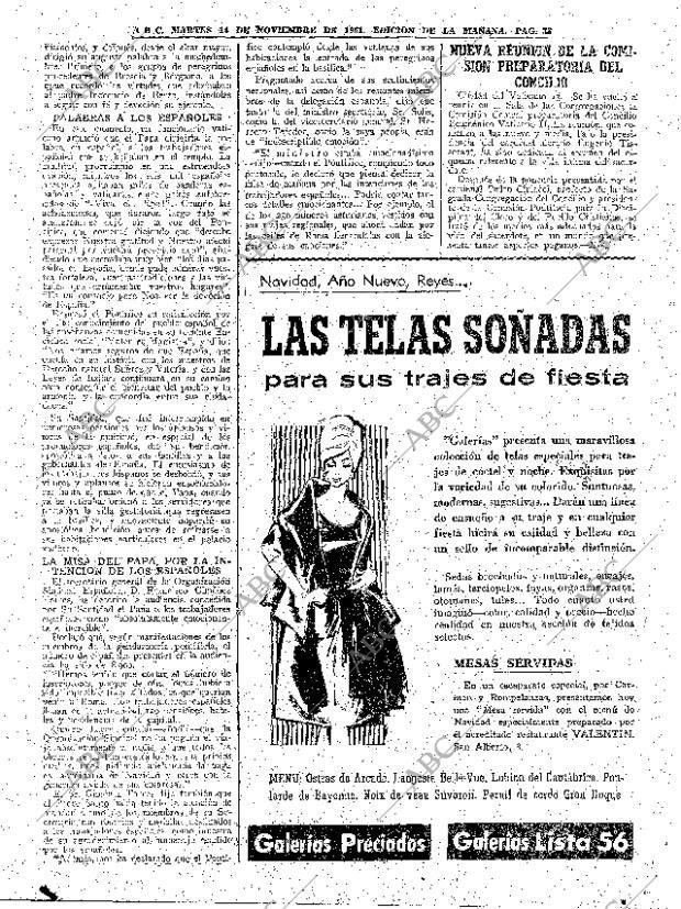 ABC MADRID 14-11-1961 página 33