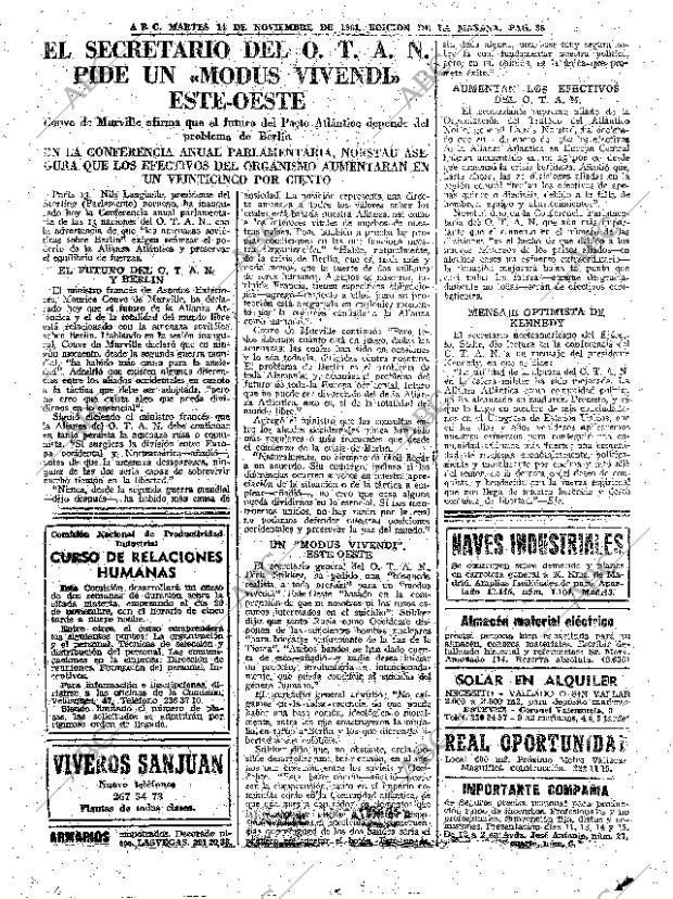 ABC MADRID 14-11-1961 página 36