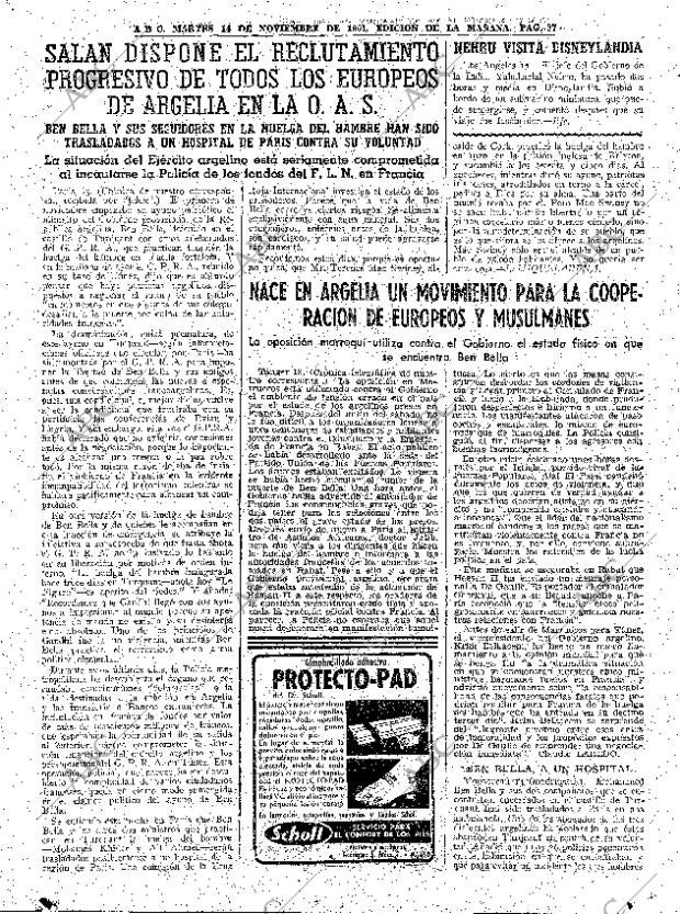 ABC MADRID 14-11-1961 página 37