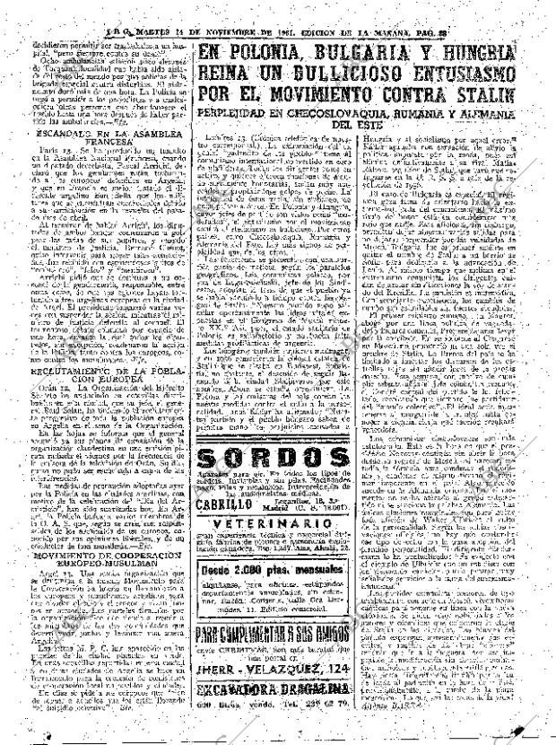 ABC MADRID 14-11-1961 página 38