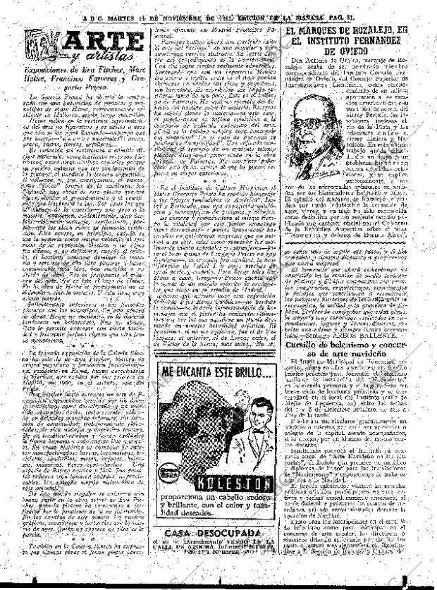 ABC MADRID 14-11-1961 página 51