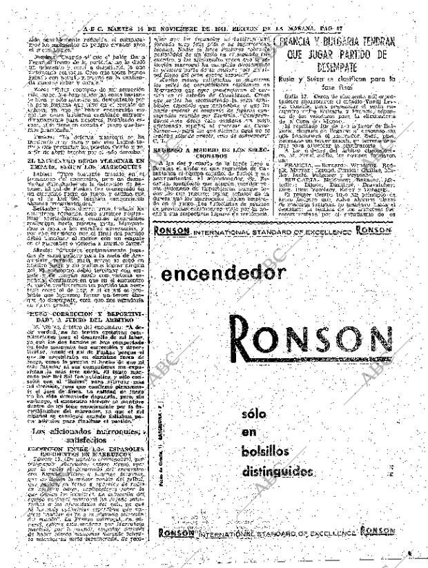ABC MADRID 14-11-1961 página 57