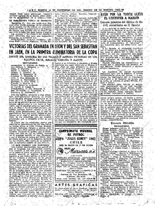 ABC MADRID 14-11-1961 página 59