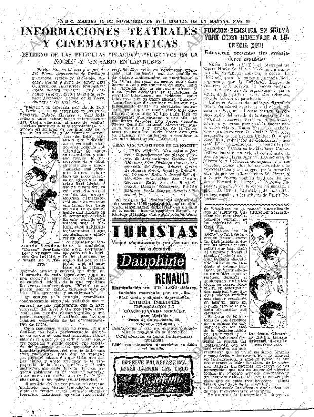 ABC MADRID 14-11-1961 página 63