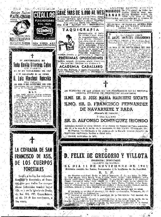 ABC MADRID 14-11-1961 página 76