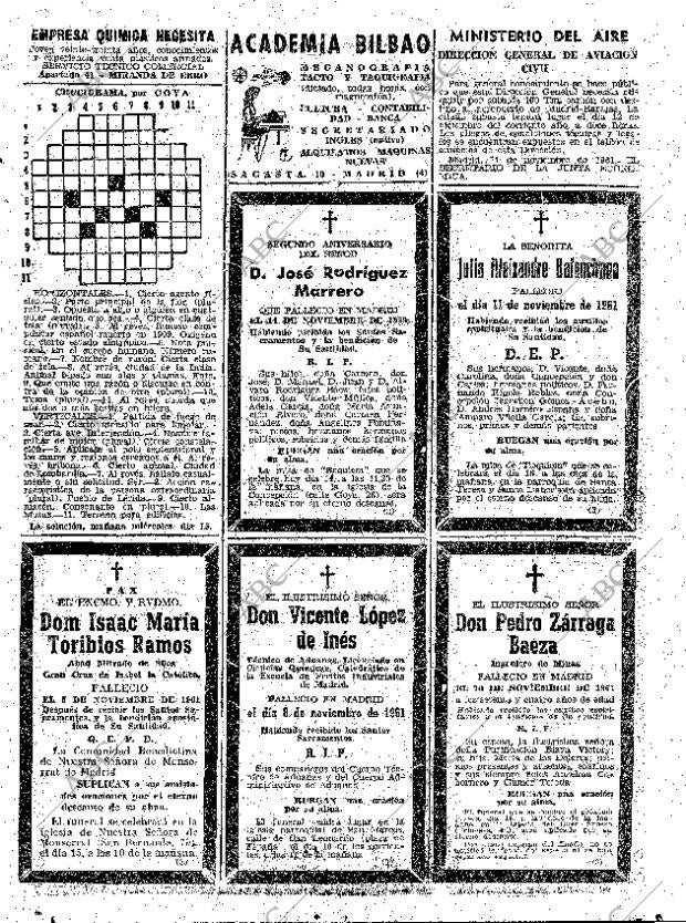ABC MADRID 14-11-1961 página 77