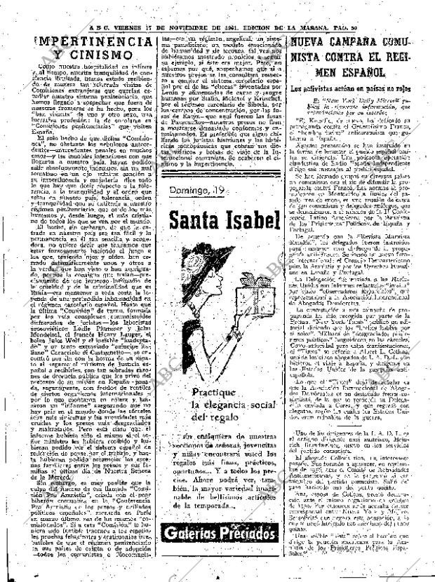 ABC MADRID 17-11-1961 página 50