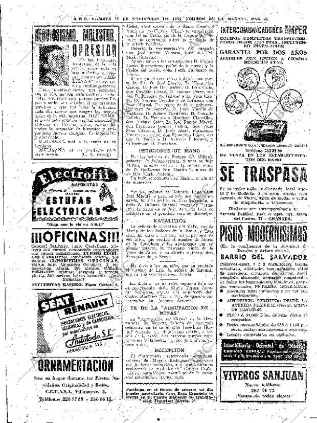 ABC MADRID 17-11-1961 página 62